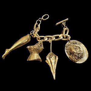 Rare Vintage CHANTAL THOMASS  Bracelet with Big  Charms